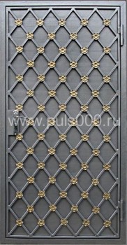 Стальная элитная дверь с ковкой EL-1150